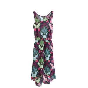 H&M Boho High Low Dress with Cutout Back